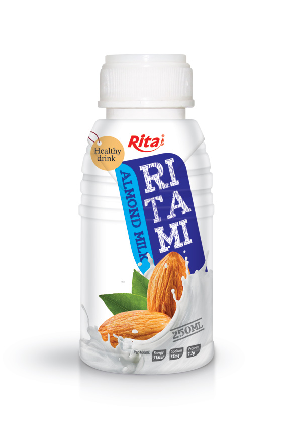 مو 250ml PP بطری شیر بادام